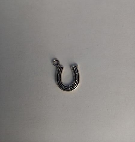 Kettinghanger hoefijzer streepjes, Overige materialen, Nieuw, Ophalen of Verzenden, Zilver