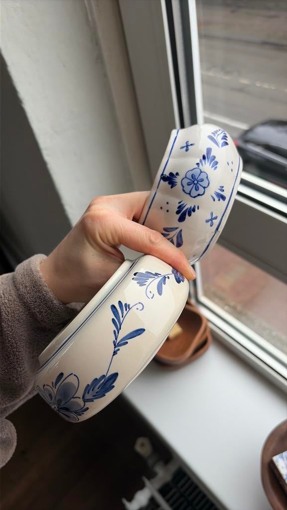 Twee delfts blauwe kommetjes, Ophalen of Verzenden