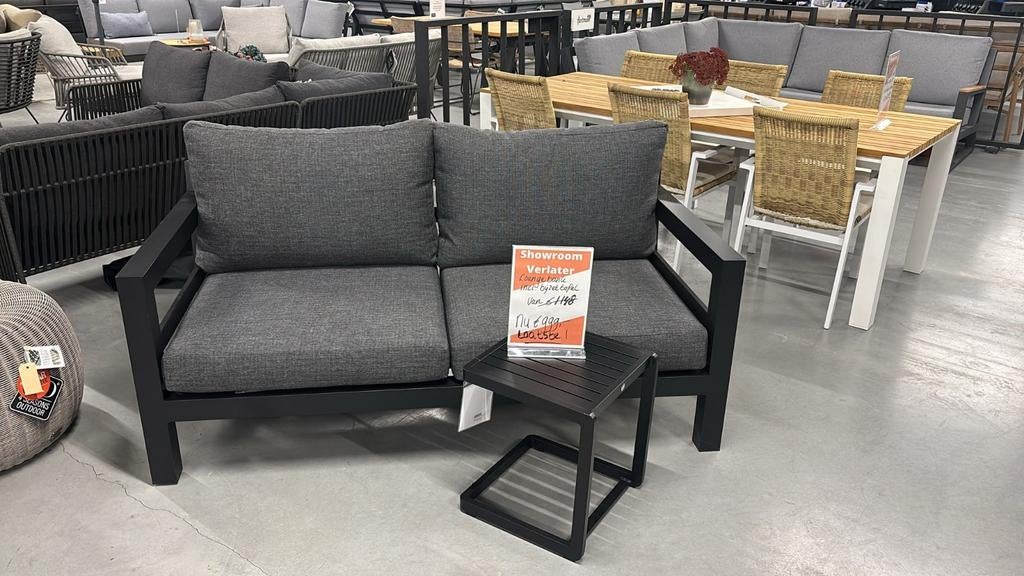 Yoi Lounge Bankje + Bijzettafel - Nu €999, 2 zitplaatsen, Yoi, Bank, Ophalen of Verzenden