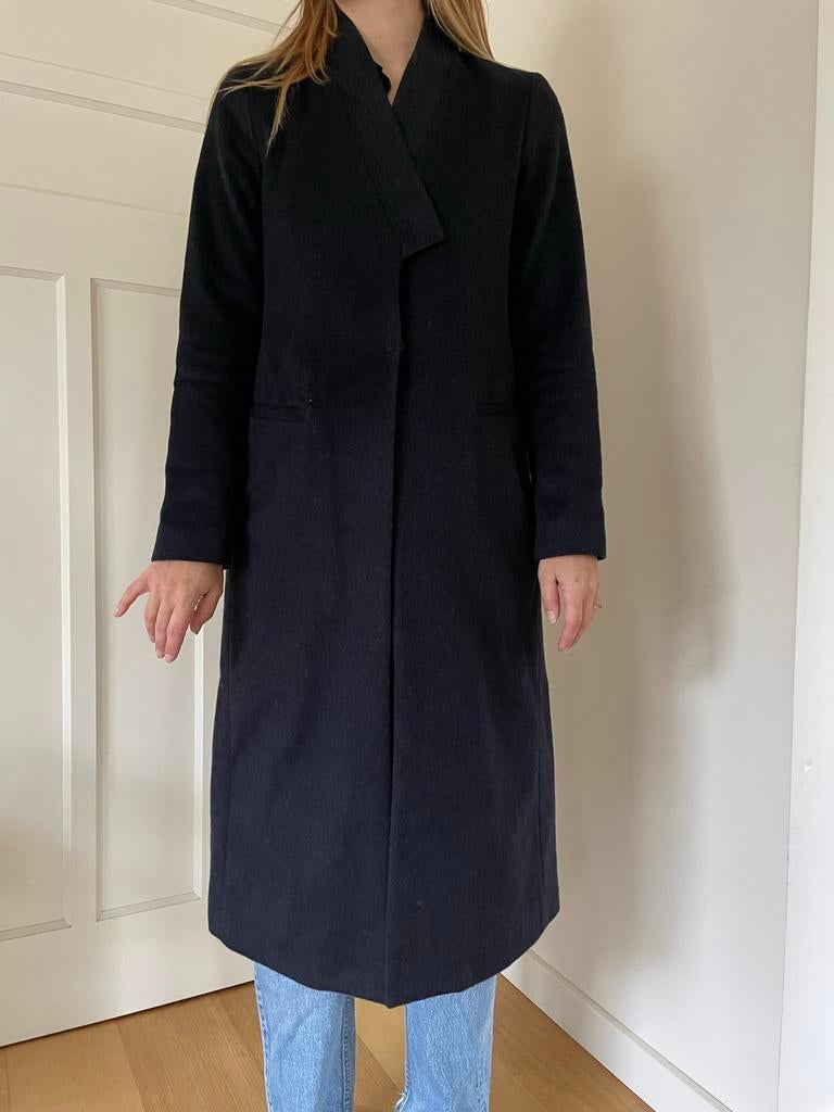 Jas mantel Denham maat S, Verzenden, Zo goed als nieuw, Maat 36 (S), Blauw