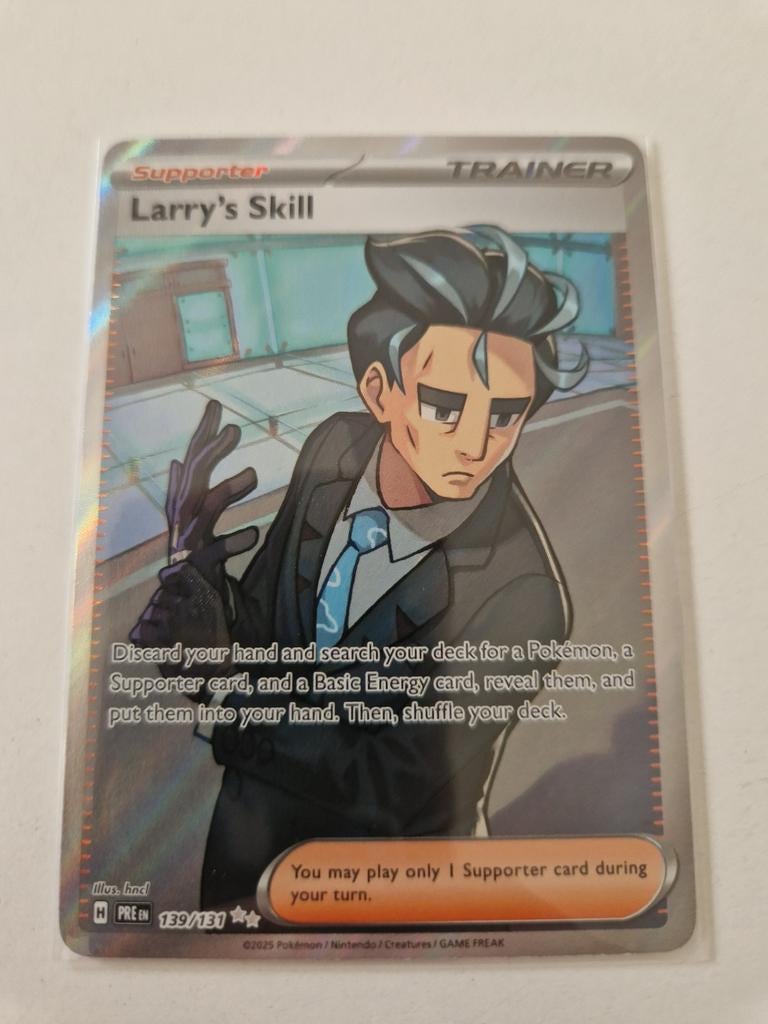 Larry's Skill 139/131 - Pokémonkaart, Ophalen of Verzenden, Zo goed als nieuw, Losse kaart, Foil