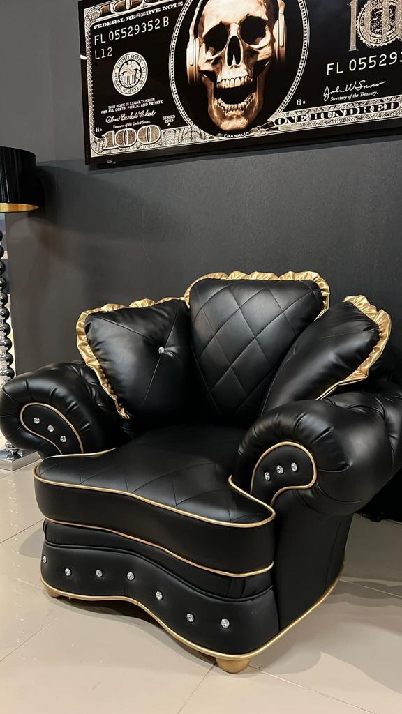 Exclusieve Italiaanse lederen klassieke bankstellen 3+2 zits, Huis en Inrichting, Complete inboedels, Ophalen of Verzenden