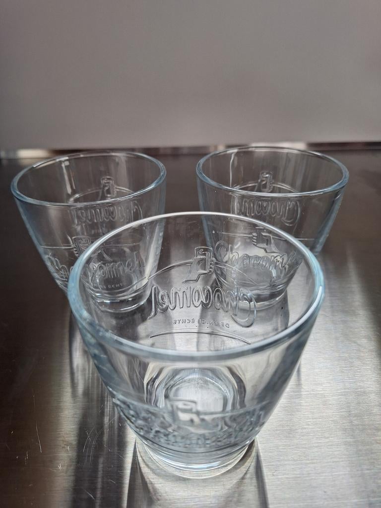CHOCOMEL glazen 10 cm hoog, 3 st, Verzamelen, Glas en Borrelglaasjes, Ophalen of Verzenden, Zo goed als nieuw, Overige typen