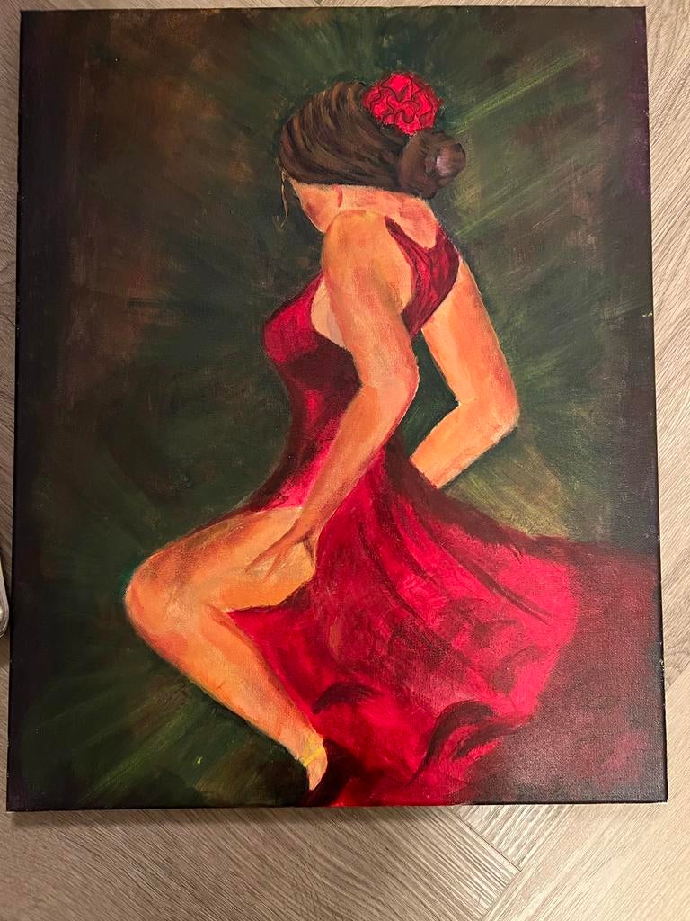 Flamenco Danseres Schilderij 40*50, Ophalen of Verzenden
