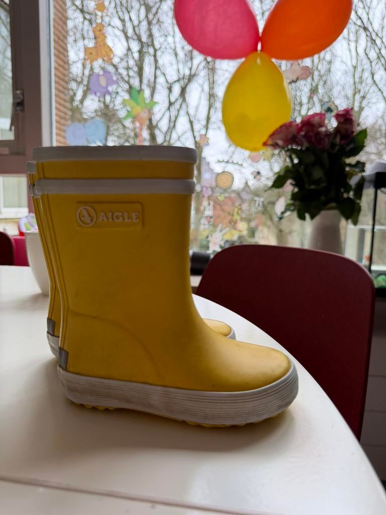 Aigle rainboots maat 21, Ophalen of Verzenden, Gebruikt, Jongen of Meisje, Laarzen