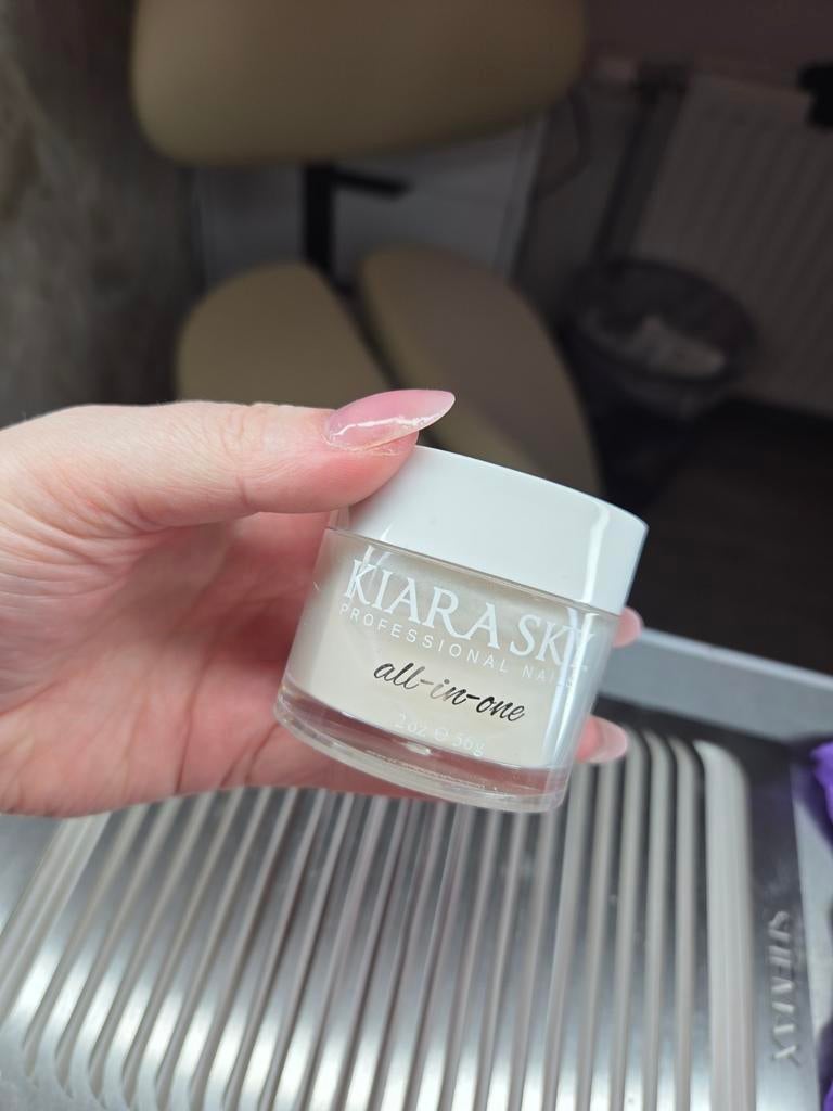 Kiara Ksy All in one acrylpoeder kleur Sweet as pie, Ophalen of Verzenden, Zo goed als nieuw, Beige, Handen en Nagels