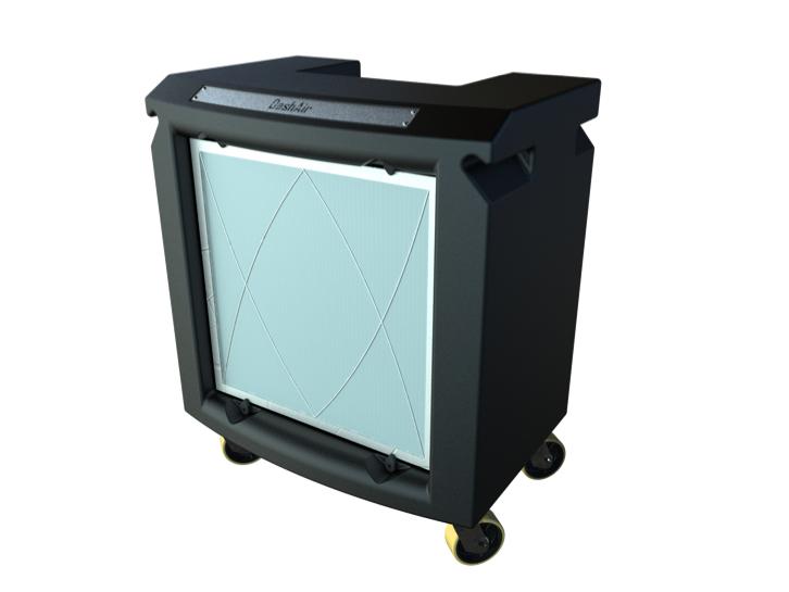 Afzuigwand mobiele unit met actiefkool carbon filter, Verzenden