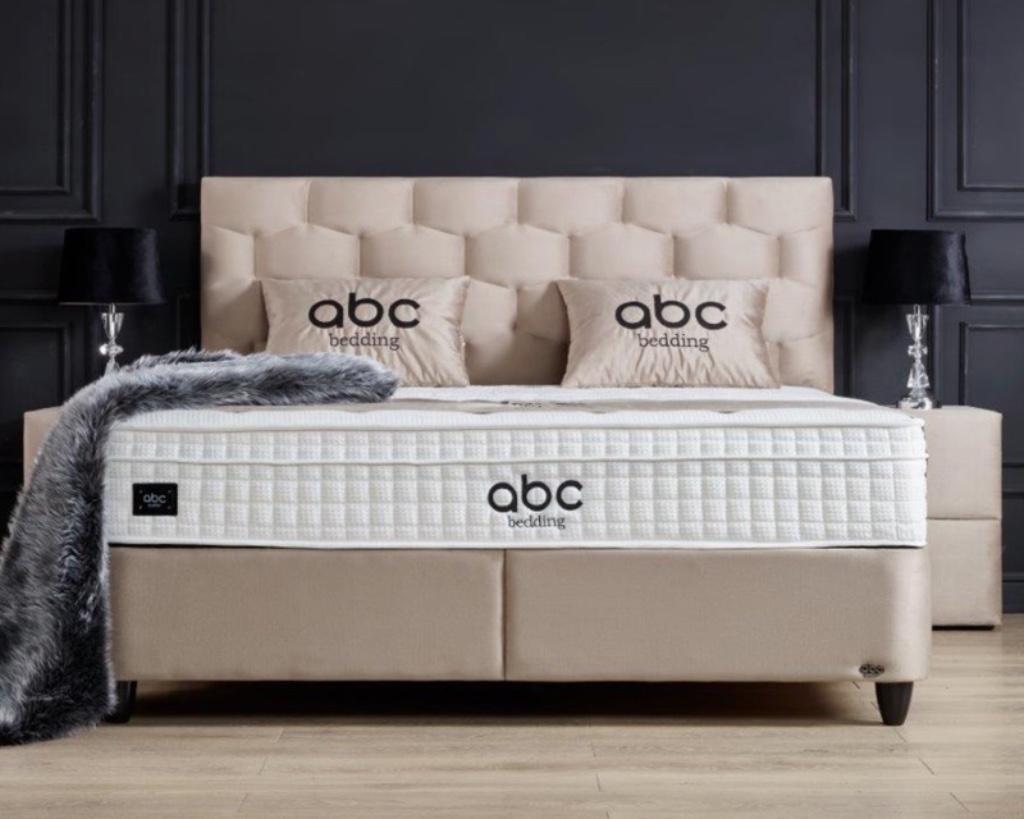 Opbergboxspring Palermo beige Dreambedden