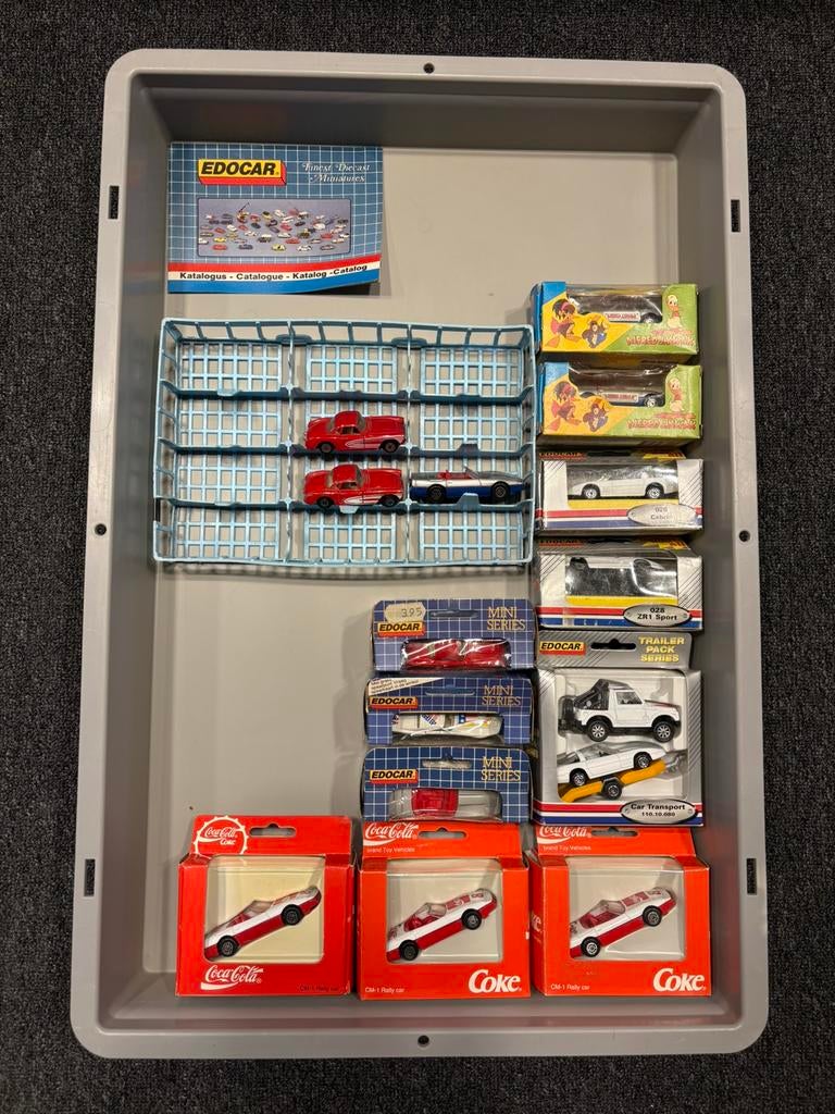 Edocar Corvette verzameling o.a. Alfred J. Kwak en Coca-Cola, Verzenden, Zo goed als nieuw, Auto