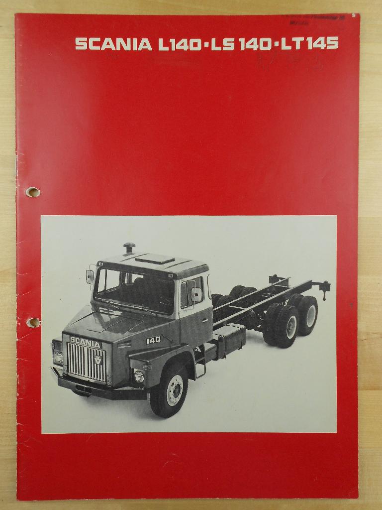 Scania L140 LS140 LT145 Brochure 1976 Torpedo L LS LT 140 V8, Ophalen of Verzenden, Zo goed als nieuw, Overige merken, Scania