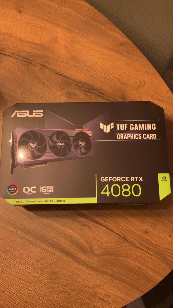 NVIDIA RTX 4080 TUF 16GB videokaart, Computers en Software, Videokaarten, GDDR6, PCI-Express 4, Ophalen of Verzenden, Zo goed als nieuw