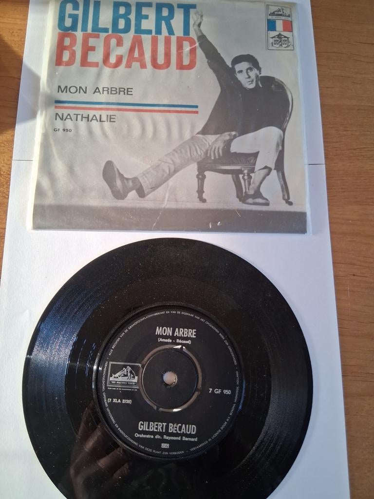 Gilbert Bécaud - Mon Arbre / Nathalie - Single, Cd's en Dvd's, Ophalen
