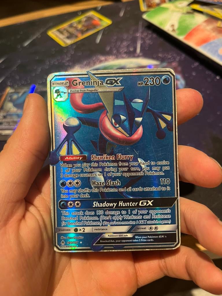 Greninja GX pokemon kaart, Ophalen of Verzenden, Zo goed als nieuw