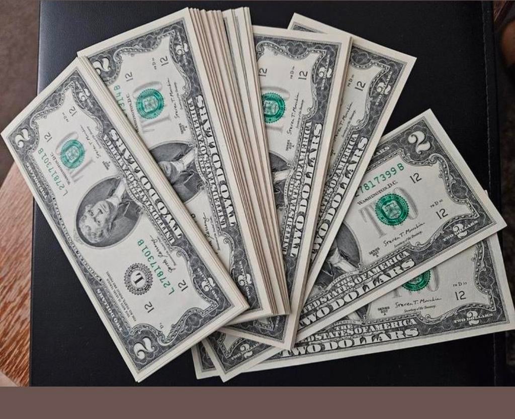 100 x 2 dollars USA UNC 2017 jaar bundel set, Ophalen of Verzenden, Noord-Amerika, Setje