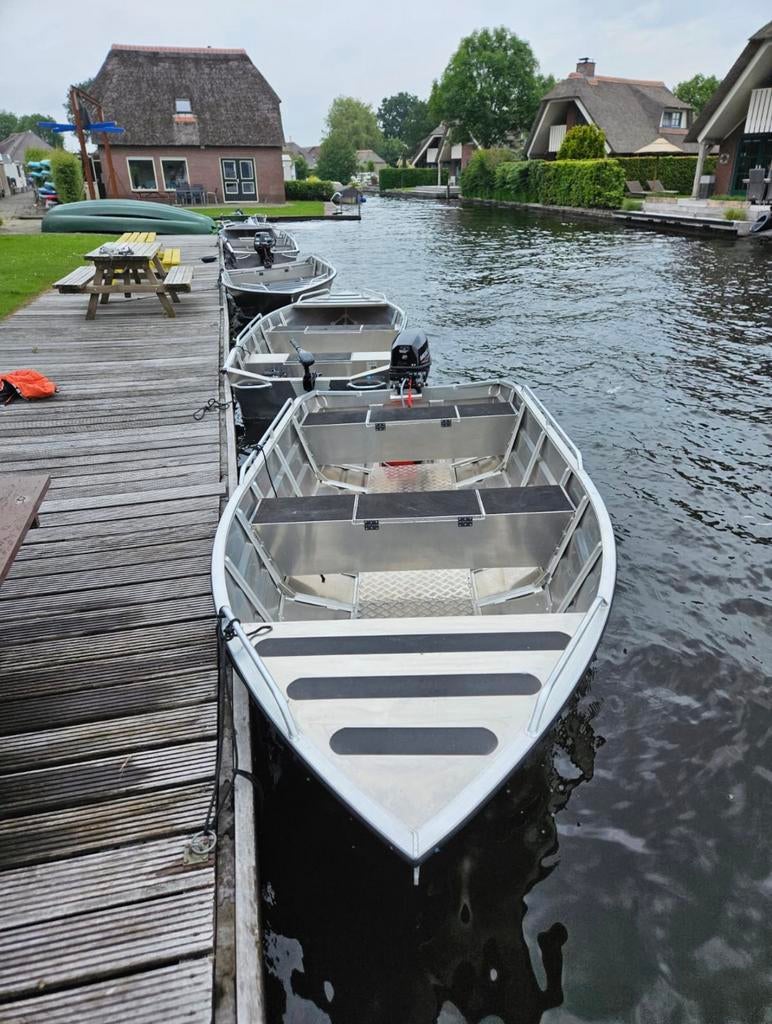 Aluminium boot visboot 380 / 420, Watersport en Boten, Ophalen, Zo goed als nieuw