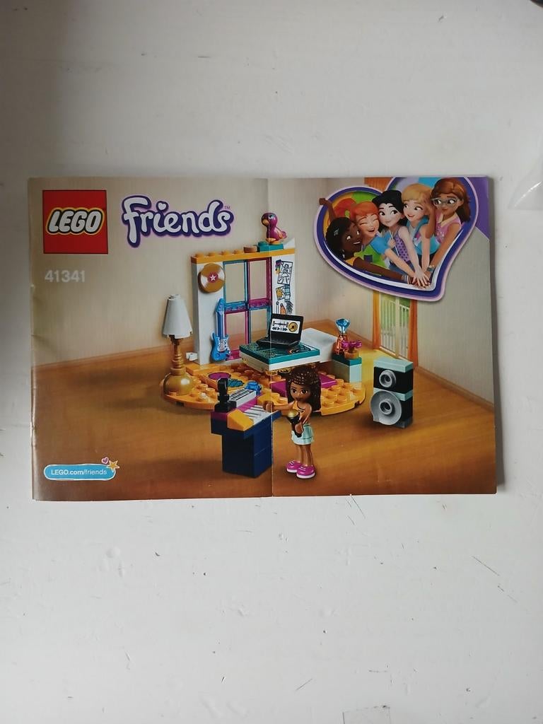 COMPLEET LEGO Friends: 41341 Andrea's Bedroom, Ophalen of Verzenden, Zo goed als nieuw, Complete set, Lego