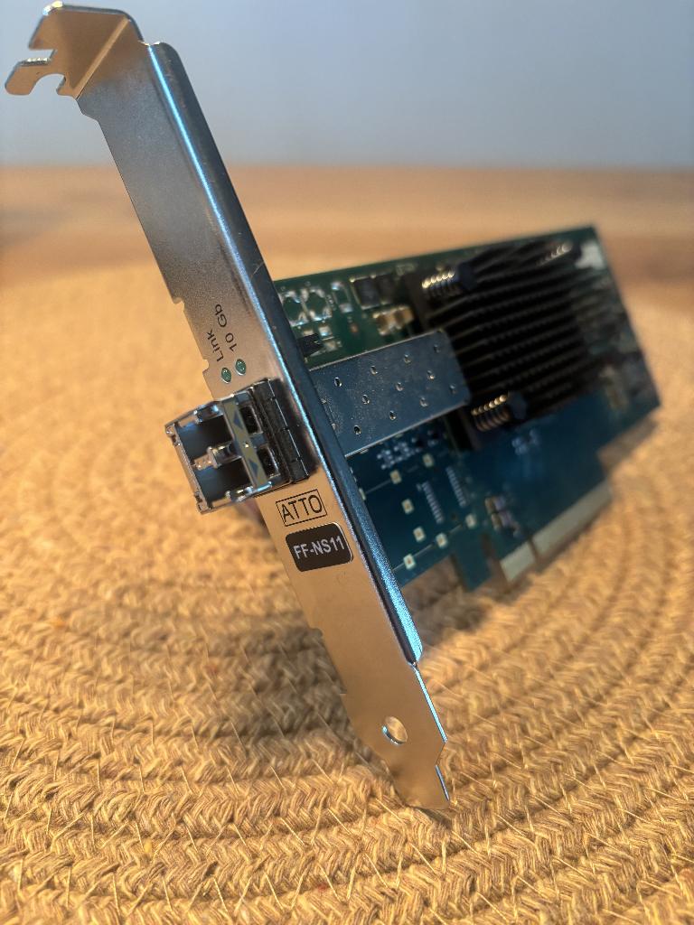 Atto FF-NS11 10Gb PCIe netwerk kaart, Ophalen of Verzenden, Gebruikt, Intern, ATTO