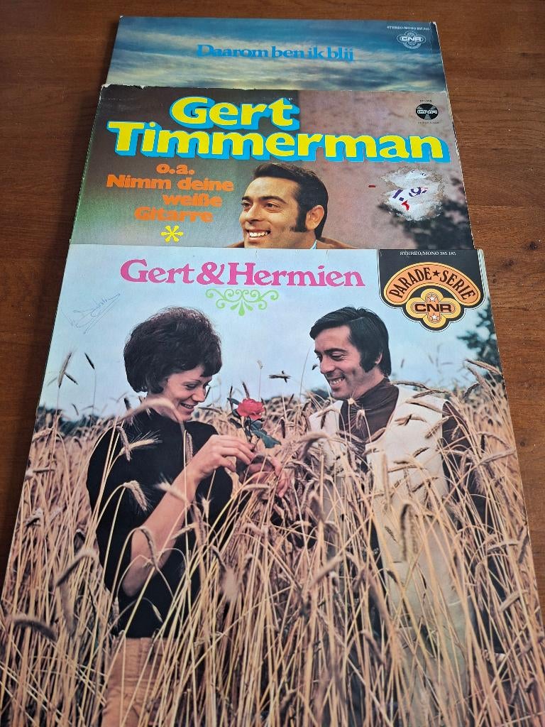 3 lp's Gert Timmerman en Hermien, Ophalen of Verzenden, Gebruikt, 12 inch, Levenslied of Smartlap