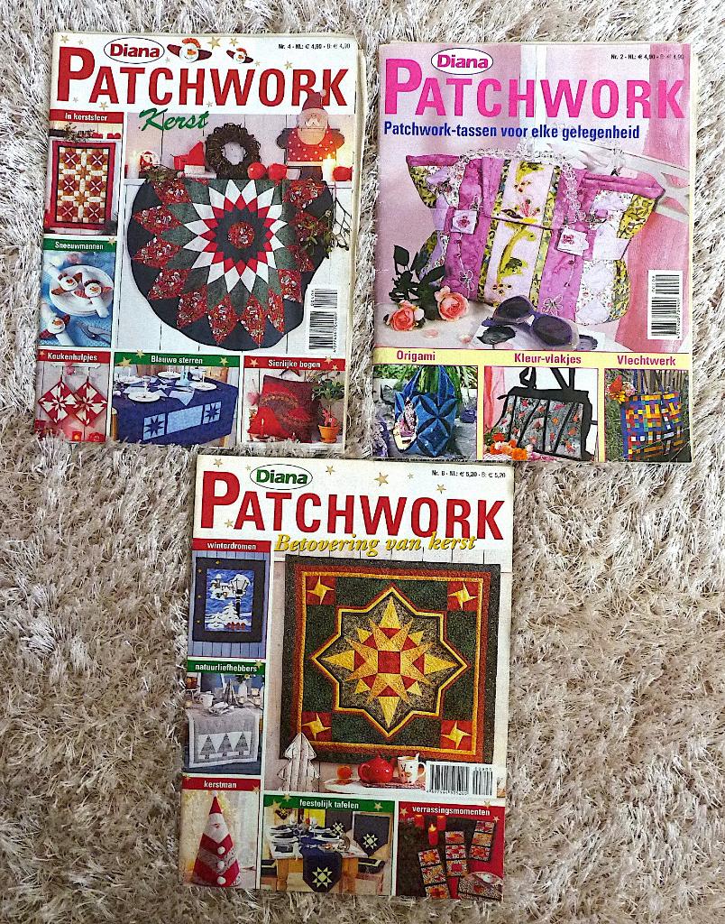 3 x DIANA Patchwork (nr. 2,4,8) veel moois - zelf maken, Hobby en Vrije tijd, Kledingpatronen, Overige merken, Verzenden, Vrouw
