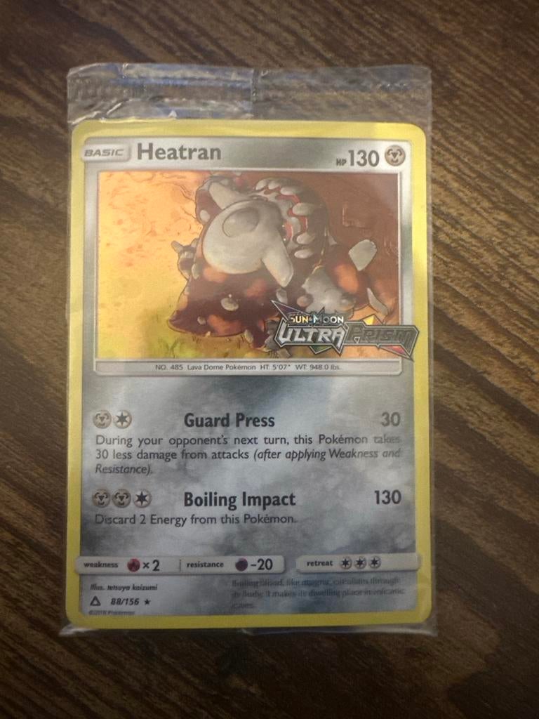 Heatran Promo sealed - Sun & Moon Ultra Prism, Hobby en Vrije tijd, Verzamelkaartspellen | Pokémon, Ophalen of Verzenden, Zo goed als nieuw