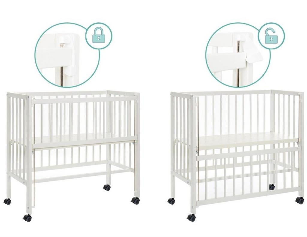 Houten Co Sleeper Wiegje, Ophalen of Verzenden, Zo goed als nieuw, Wieg