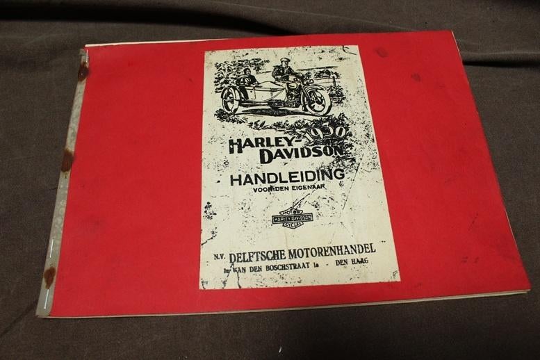 Harley Davidson 1930 motorfiets handleiding, Motoren, Handleidingen en Instructieboekjes, Harley-Davidson of Buell, Ophalen of Verzenden
