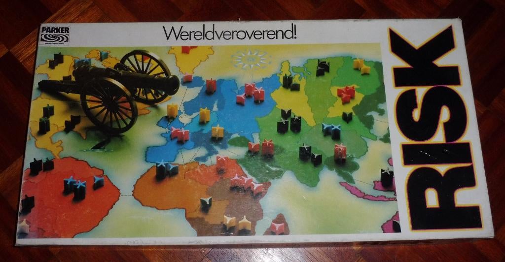 Risk Spel (Parker) Wereldveroverend witte doos, Hobby en Vrije tijd, Gezelschapsspellen | Bordspellen, Vijf spelers of meer, Ophalen of Verzenden