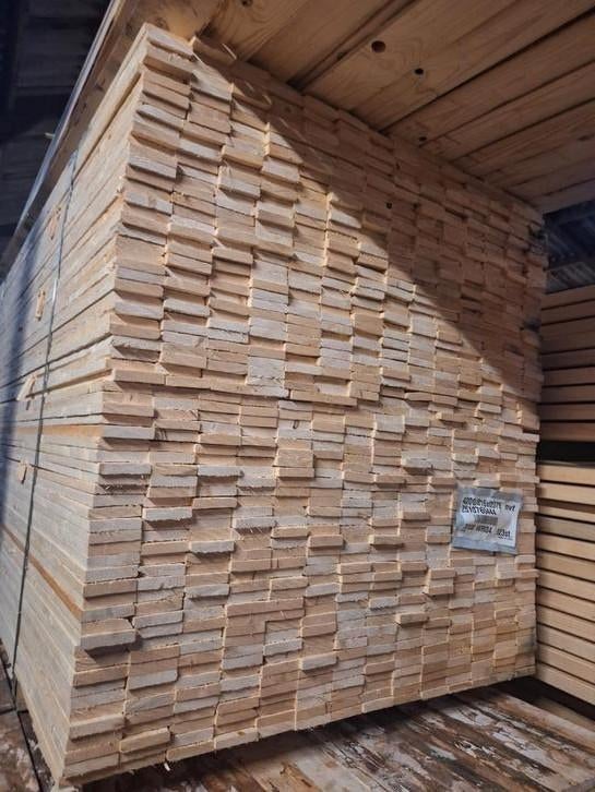 Vuren rachels 16 x 75 a 49 cent per m, Minder dan 25 mm, Nieuw, Ophalen of Verzenden, Plank