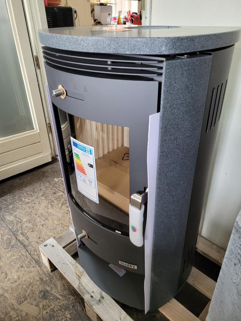 Speksteen kachel nieuw 7,5 kw 80% rendement, Huis en Inrichting, Kachels, Ophalen of Verzenden, Vrijstaand, Hout, Nieuw