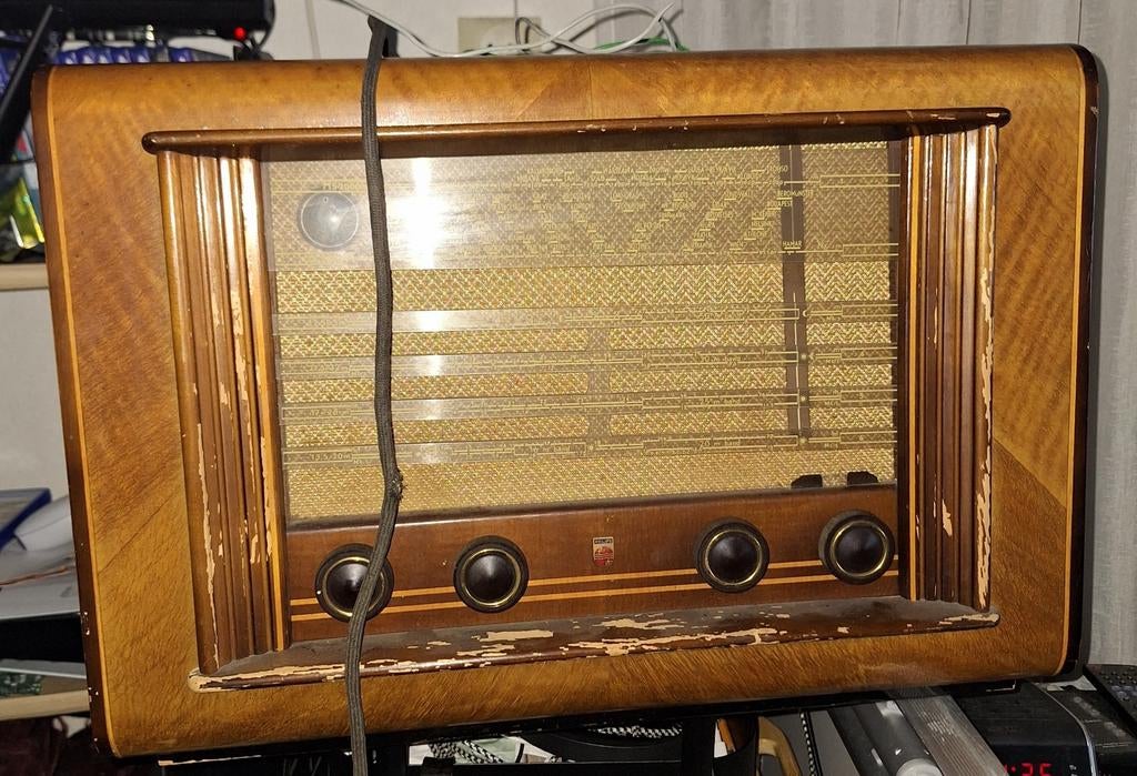 Philips 520A jaren 50 buizenradio, Ophalen