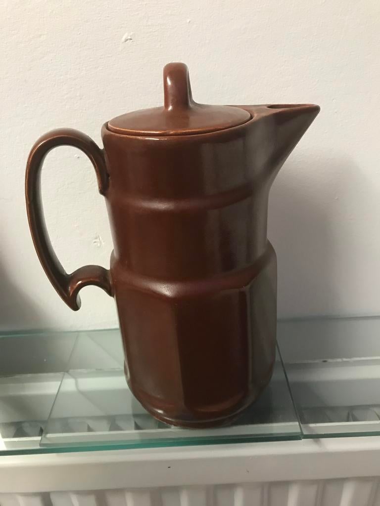 De Gruyter Koffiekan Chocoladebruin, Antiek en Kunst, Ophalen of Verzenden