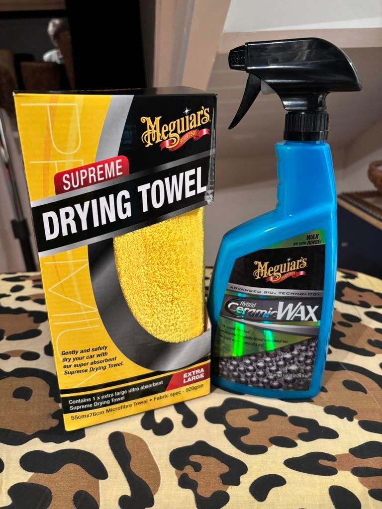 Meguiars Supreme Drying Towel Meguiars Hybrid Ceramic Wax, Ophalen of Verzenden