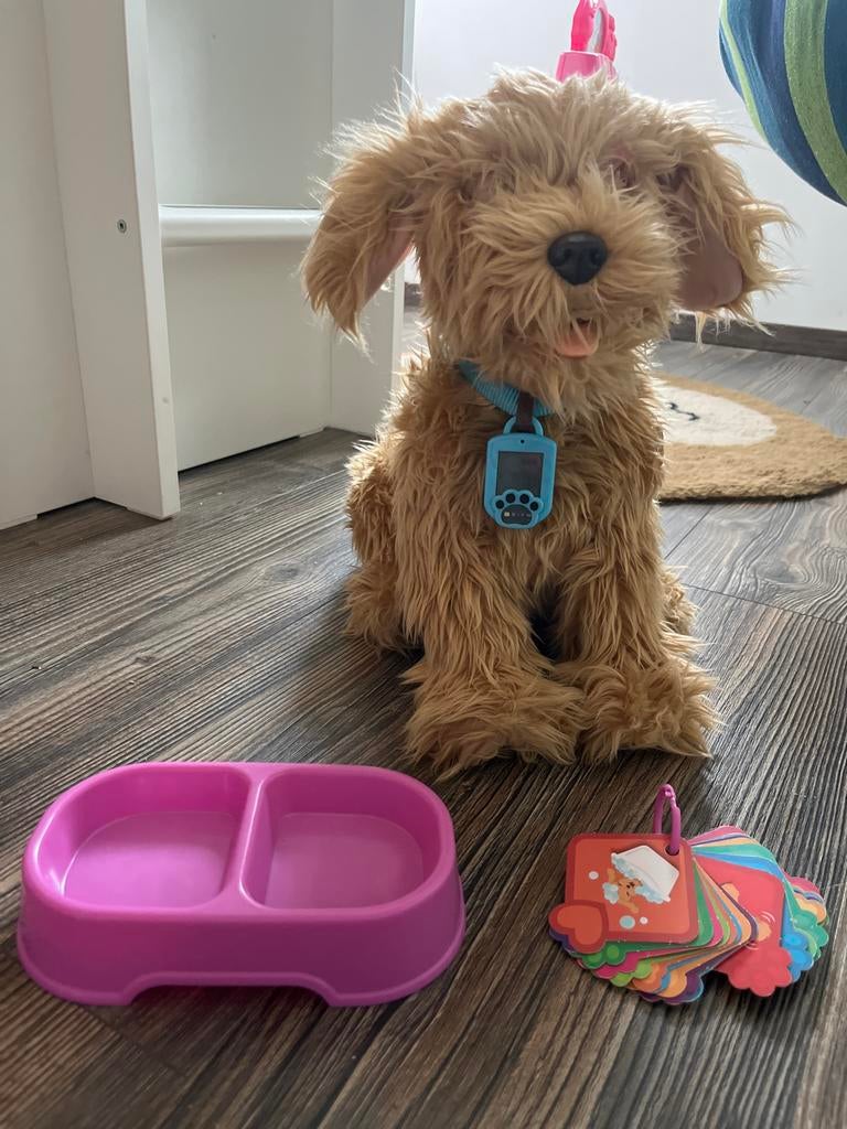 Moji Fuzzyfriend Interactieve Pluche Hond, Kinderen en Baby's, Speelgoed | Knuffels en Pluche, Ophalen of Verzenden, Zo goed als nieuw