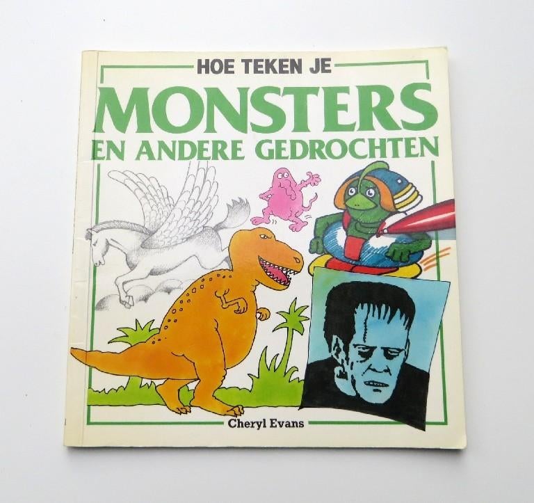 Tekenen M5378: Hoe teken je Monsters en andere gedrochten, Boeken, Ophalen of Verzenden, Zo goed als nieuw, Cheryl Evans, Tekenen en Schilderen