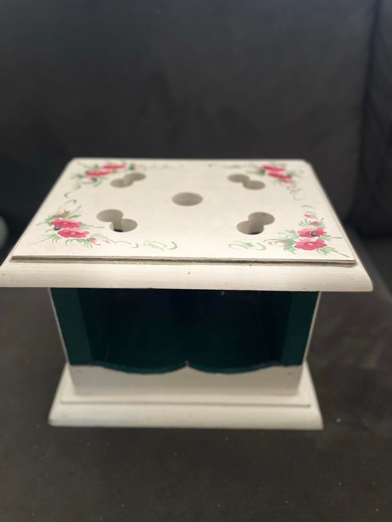 Mooie brocante voetenstoof, Ophalen of Verzenden