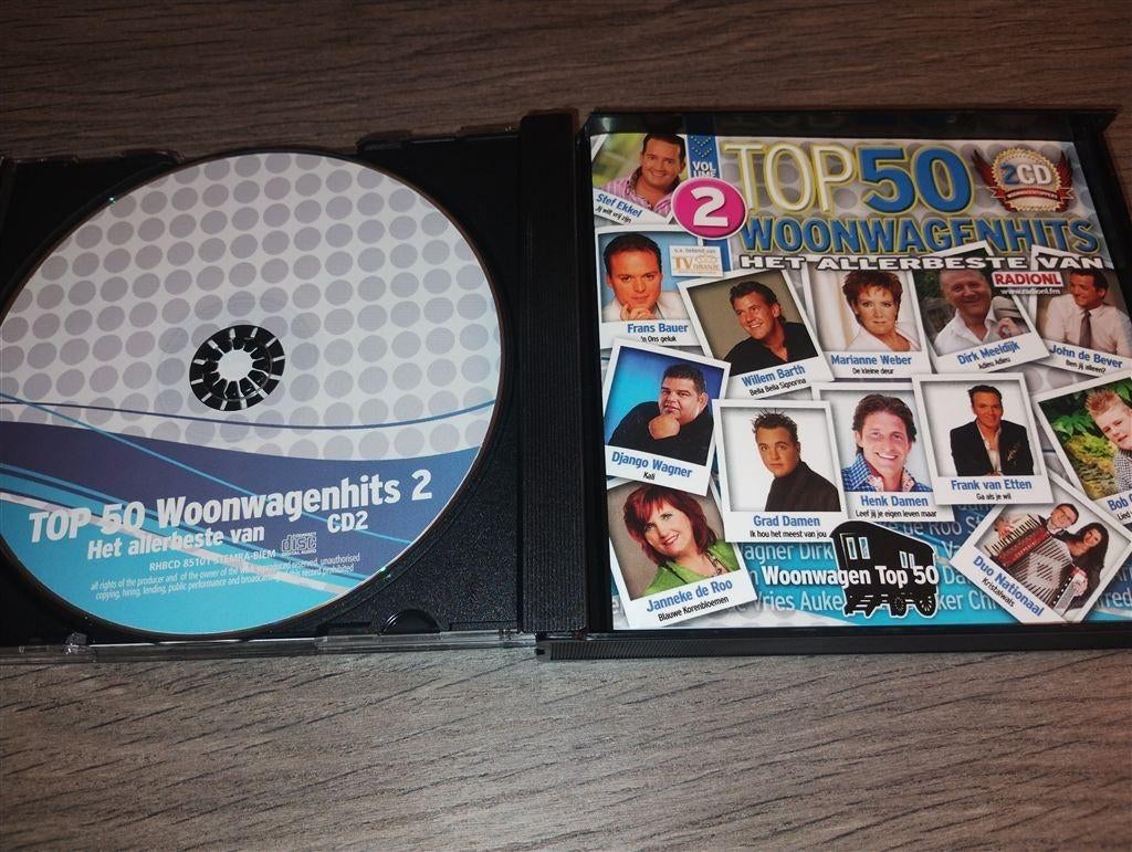 Top 50 Woonwagenhits Deel 2 [2 CD], Ophalen of Verzenden, Zo goed als nieuw, Levenslied of Smartlap
