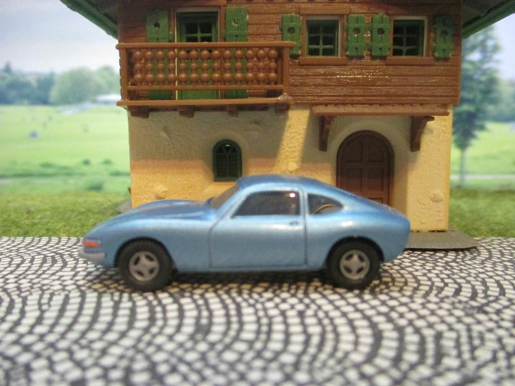 Opel GT - IMU metallic-blauw, Hobby en Vrije tijd, Modelauto's | 1:87, Ophalen of Verzenden, Zo goed als nieuw, Auto, Overige merken
