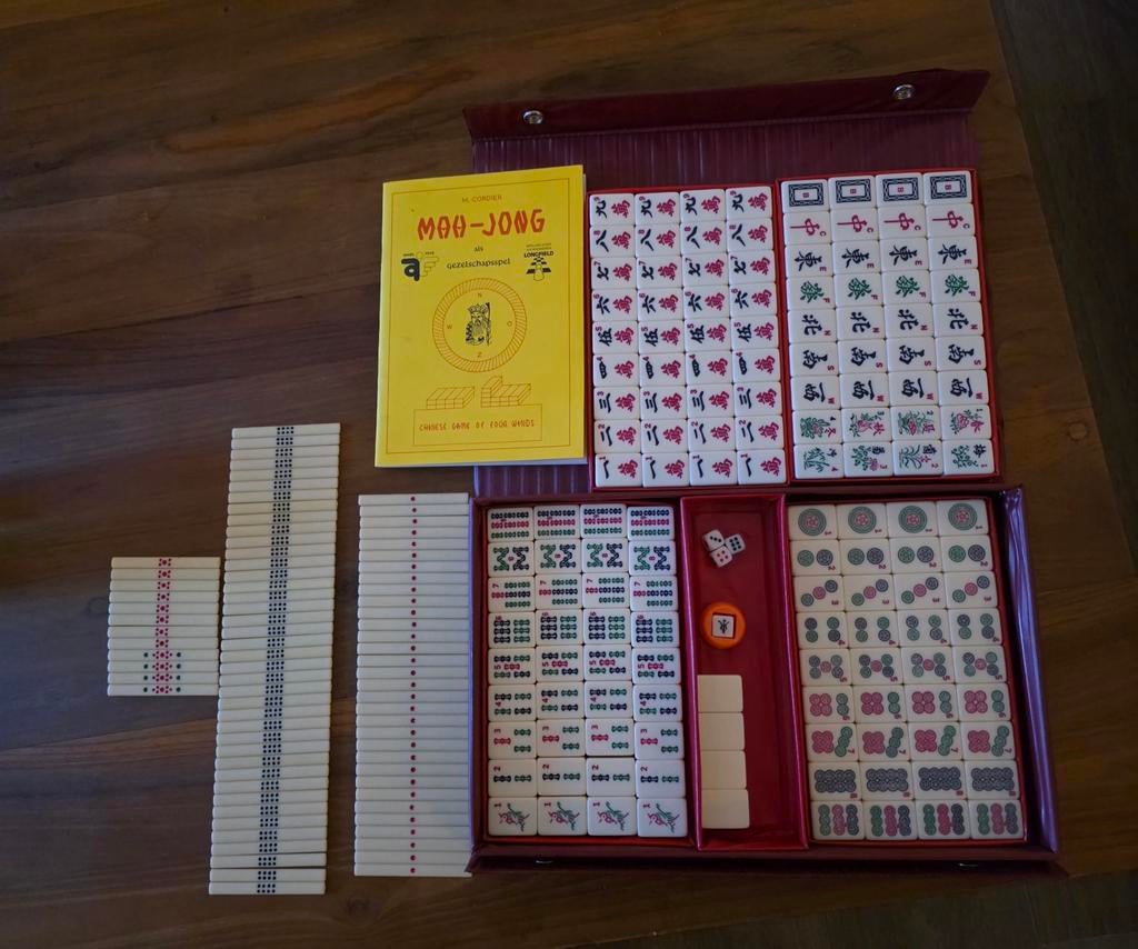 Mahjong Cordier compleet, Ophalen of Verzenden, Zo goed als nieuw