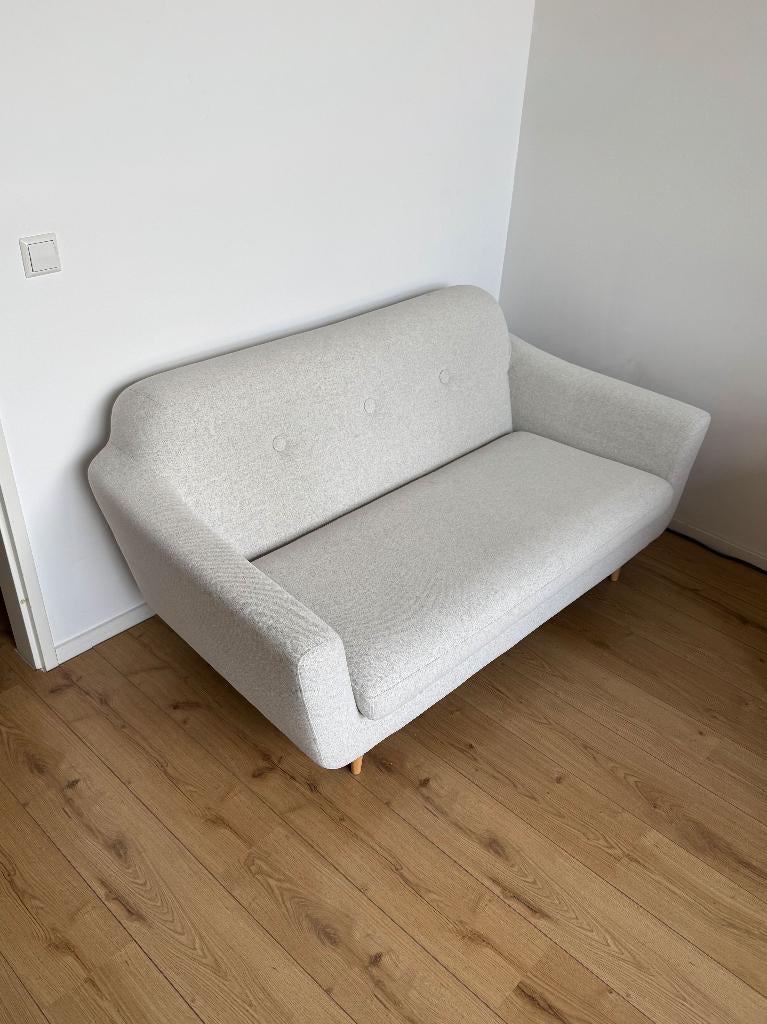 IKEA Klubbfors tweezitsbank, licht grijs, Huis en Inrichting, Ophalen, Gebruikt, 150 tot 200 cm, Tweepersoons