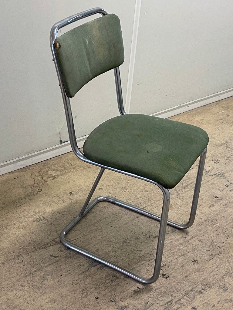 Buisstoel opknapper: Gispen,  Stam, Thonet?, Huis en Inrichting, Ophalen, Gebruikt, Overige kleuren, Metaal
