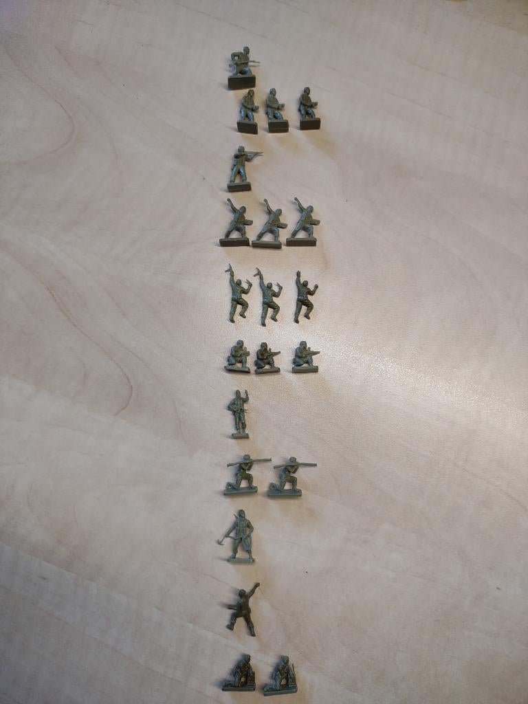 Airfix 01732 WWII British Commandos 21 figuren 1:76 gebruikt, Ophalen of Verzenden, Gebruikt, 1:50 of kleiner, Figuur of Figuren