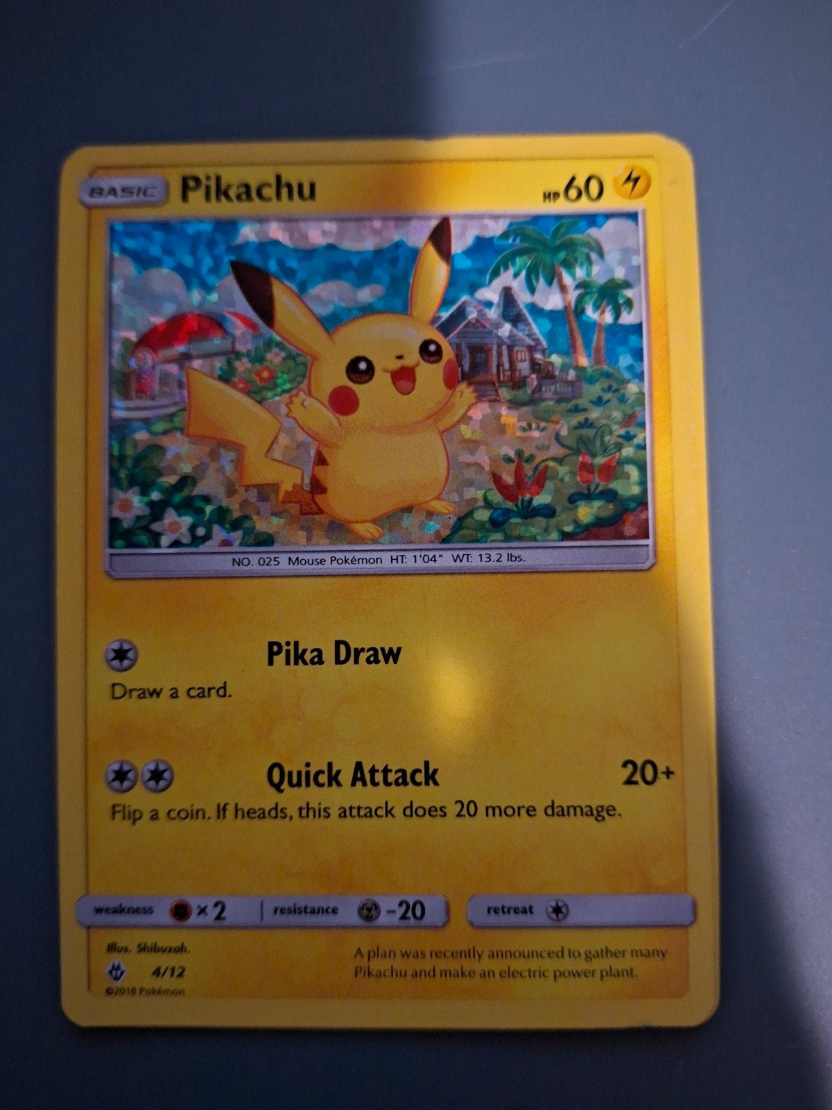Pikachu 4/12, Ophalen
