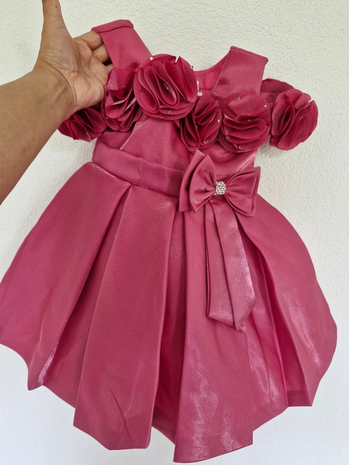 Prachtige Roze Feestjurk voor Meisjes. Maat 1 jaar., Kinderen en Baby's, Ophalen of Verzenden, Zo goed als nieuw, Onbekend, Meisje