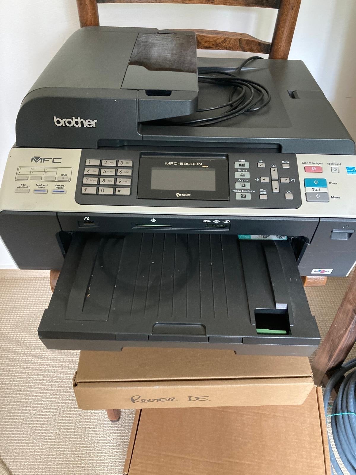 Brother MFC-5890CN All-in-one A3-printer / scanner, Ophalen, Gebruikt, Faxen, Inkjetprinter