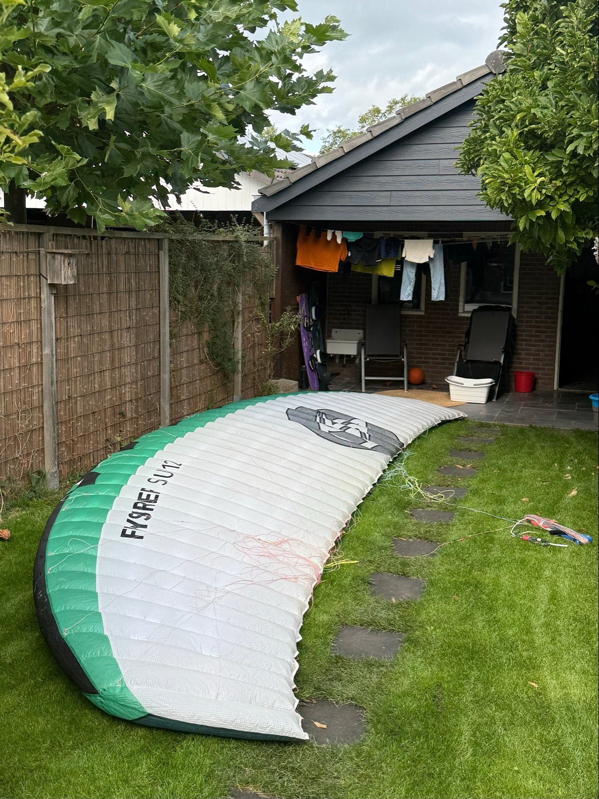 Flysurfer Soul 1 12m² - evt met bar, Gebruikt, Geen board, Ophalen of Verzenden, Kite