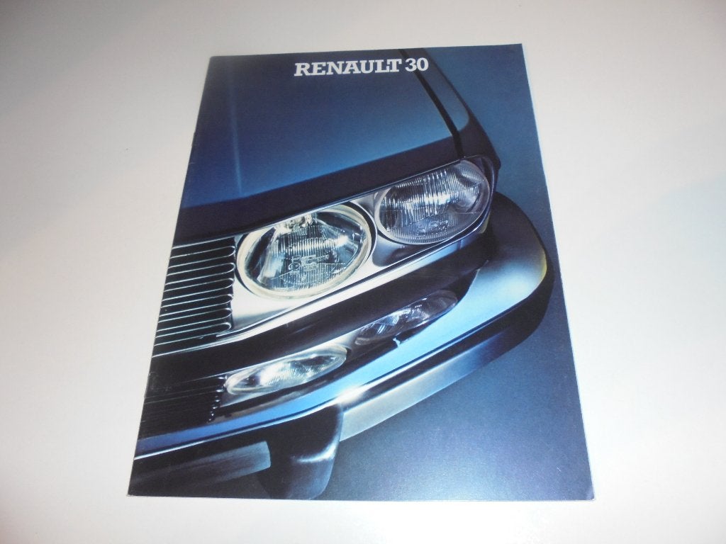brochure Renault 30, Ophalen of Verzenden, Nieuw, Renault