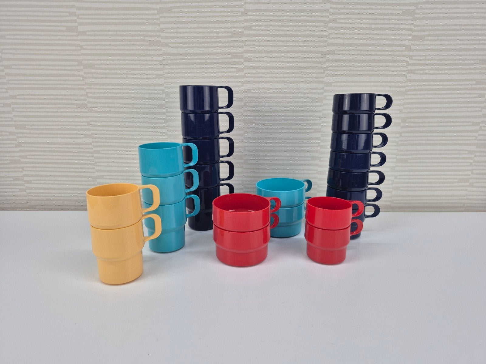 Per stuk €0,50. Vintage melamine Coppia campingservies., Ophalen of Verzenden, ., ., .