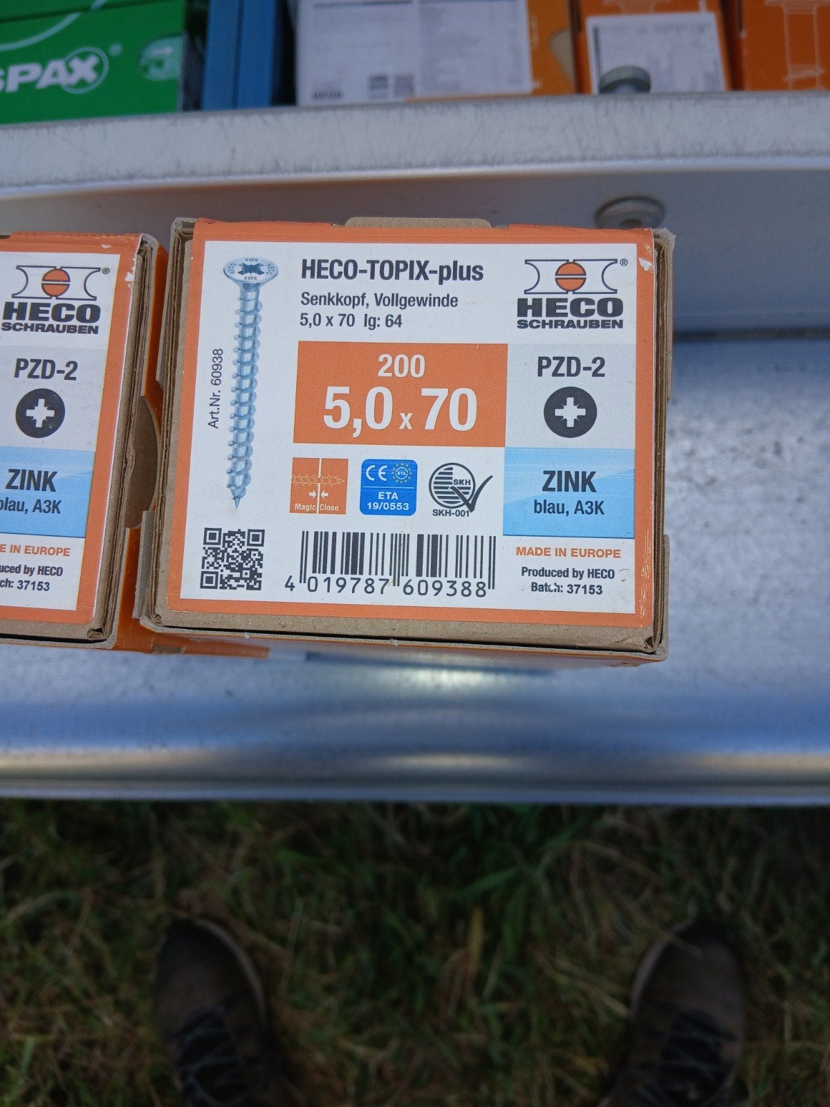 HECO-TOPIX-plus schroeven 5,0 x 70 mm, 200 stuks, Doe-het-zelf en Verbouw, IJzerwaren en Bevestigingsmiddelen, Ophalen of Verzenden