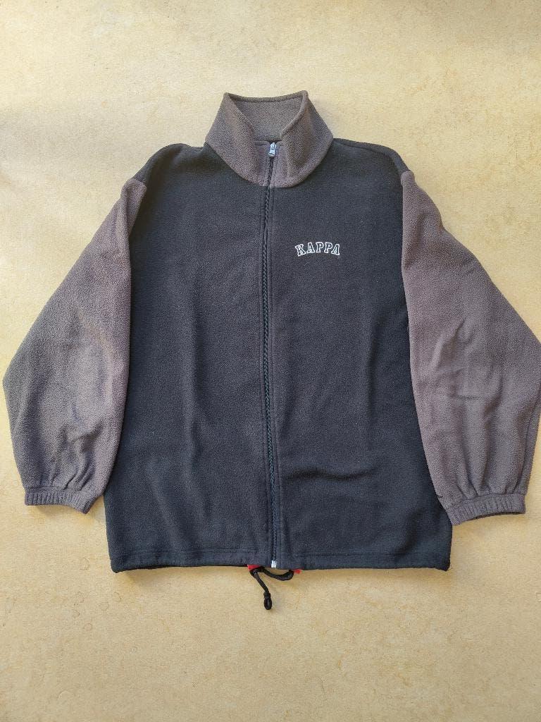 Fleece Trui Kappa - Zwart/Bruin - Maat M, Kappa, Maat 48/50 (M), Zwart, Ophalen of Verzenden