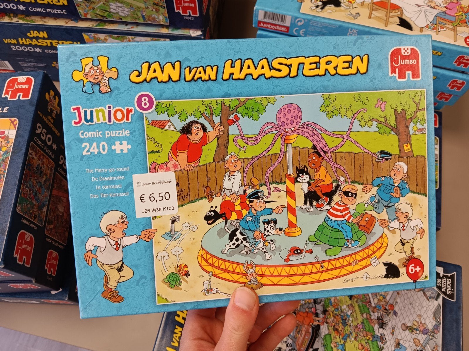 Jan van Haasteren Junior Comic Puzzel - De Draaimolen, Jumbo, Ophalen of Verzenden, Minder dan 10 stukjes, 6 jaar of ouder